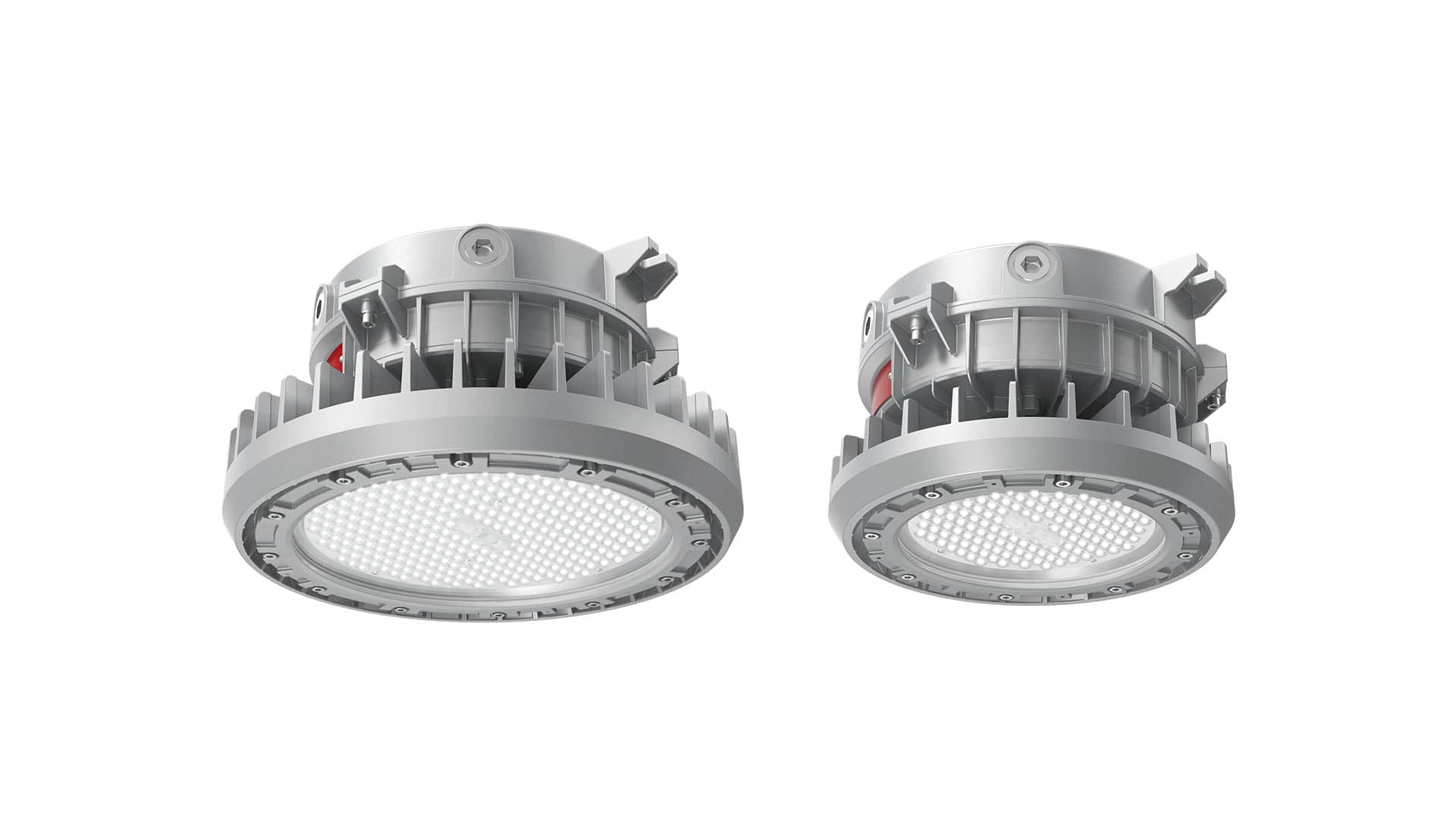 Ex-rated lighting fixtures for hazardous areas