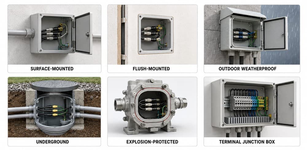 Instrument junction boxes and terminal accessories
