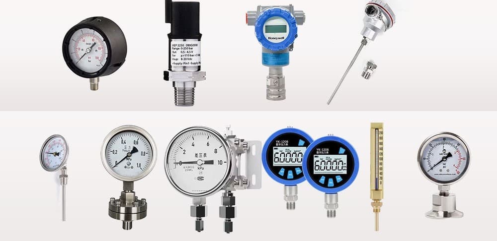 Pressure, temperature and level transmitters