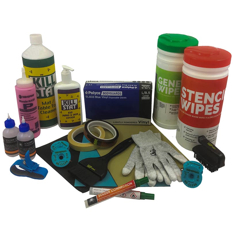 Electrical consumables and technical maintenance materials