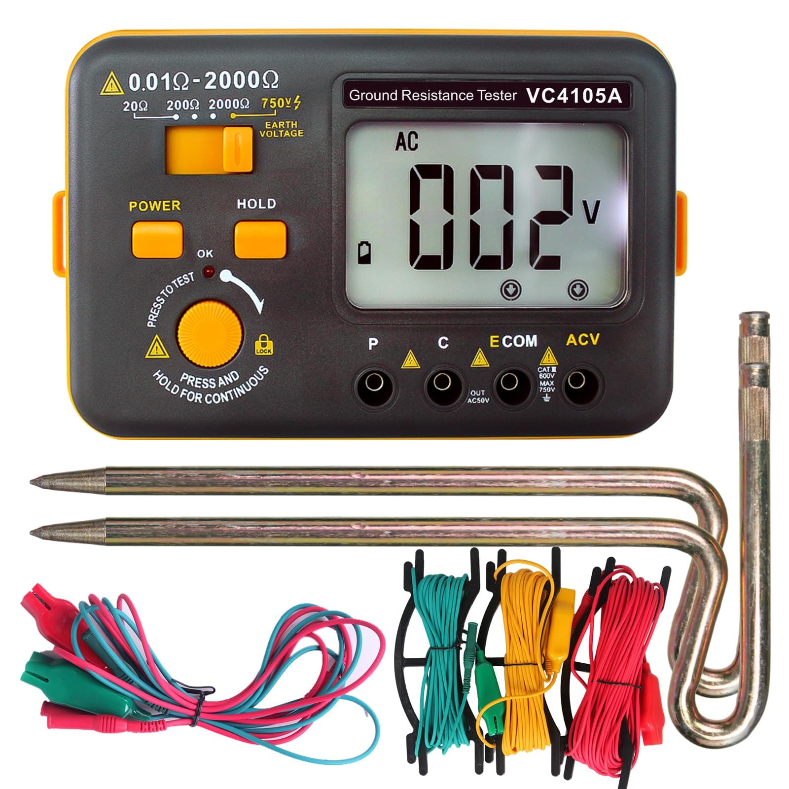 Insulation resistance and earth resistance testers